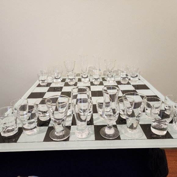 Shot Glass Chess Set - Picture 1 of 8